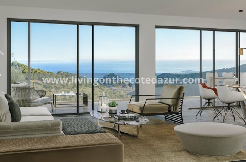 Avant-premiere: nieuwe appartementen met prachtig uitzicht op de zee en oud Eze. Reserveer NU uw woning in Eze voor 2023.