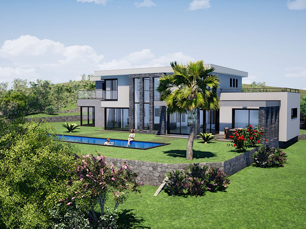 Bouwgrond kopen met vergunning voor moderne villa in Opio Bouwgrond kopen met vergunning voor moderne villa in Opio