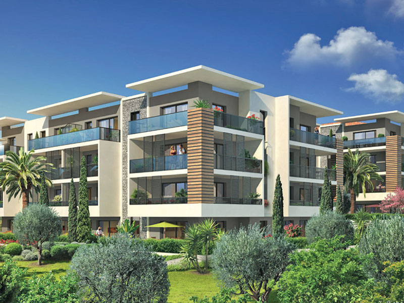 Nieuwbouw appartement in Cannes la Bocca met zeezicht