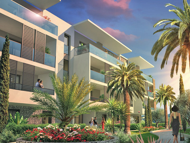 Nieuwbouw appartement in Cannes la Bocca met zeezicht